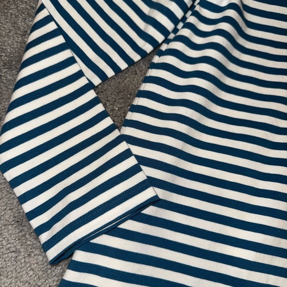 Matilda Jane 435 Girls Size 12 NWT Striped Long Sleeve Tunic Top Floral Contrast - Picture 3 of 6